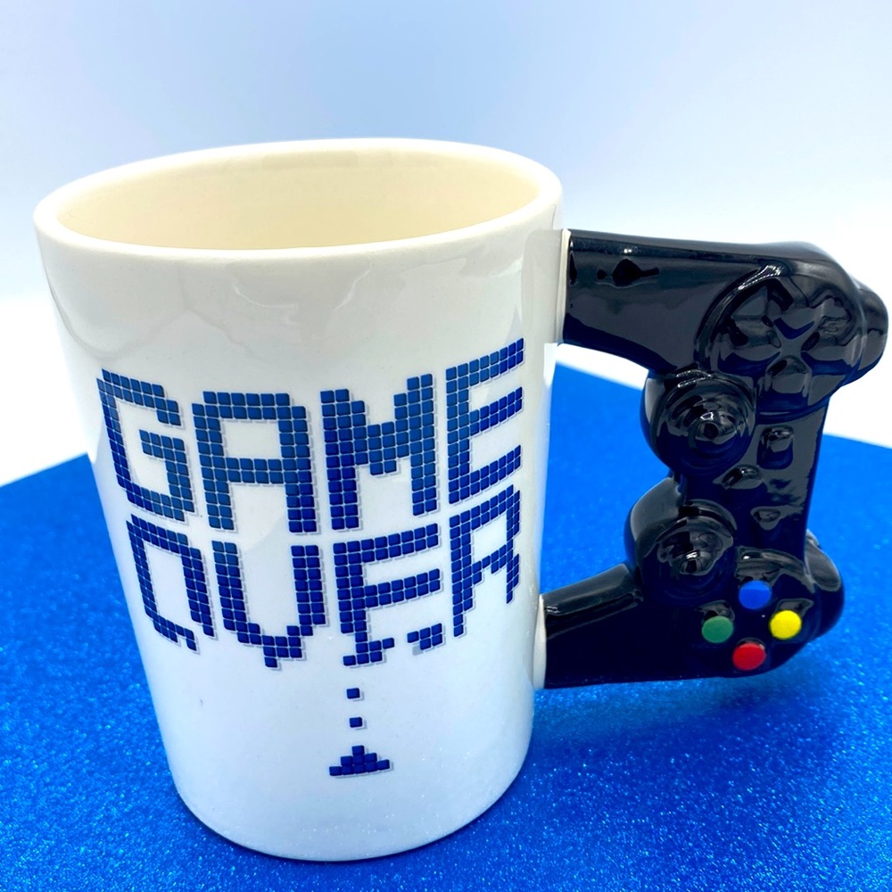 Dave & Busters “Game Over” 12oz Ceramic Coffee Cup